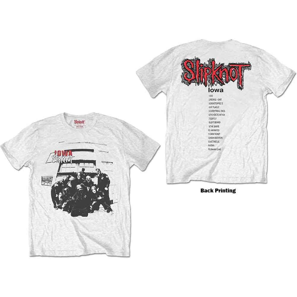 Slipknot | Iowa Track List - T-Shirt White