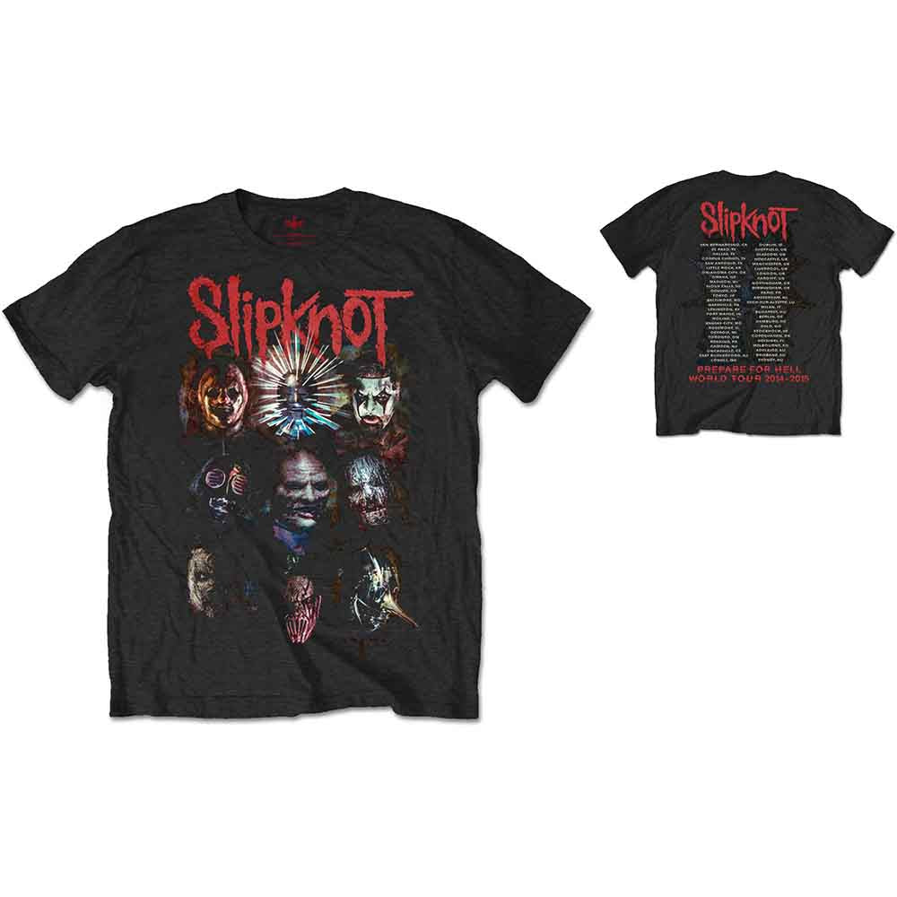 Slipknot | Prepare for Hell 2014-2015 Tour - T-Shirt Black