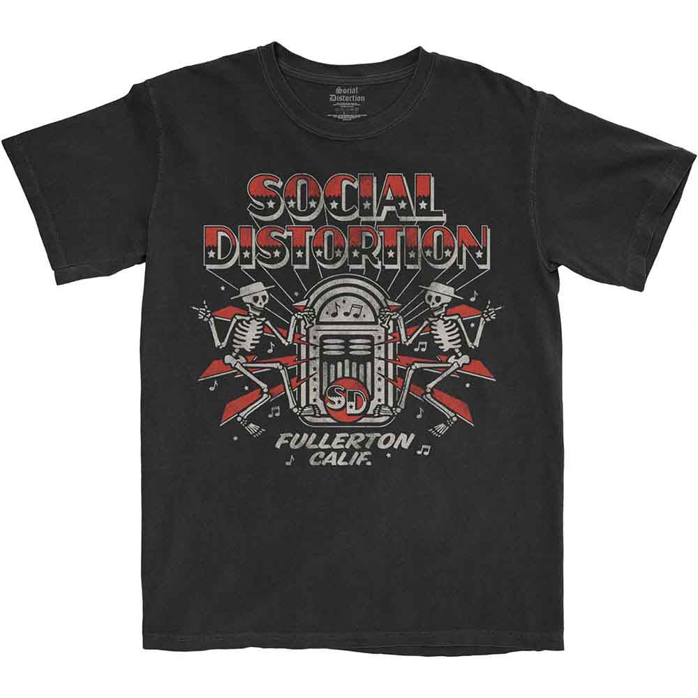 Social Distortion | Jukebox Skelly - T-Shirt Black