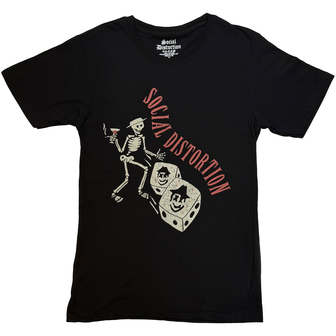 Social Distortion | Skully Dice Vintage Unisex T-Shirt (Black) - Apparel