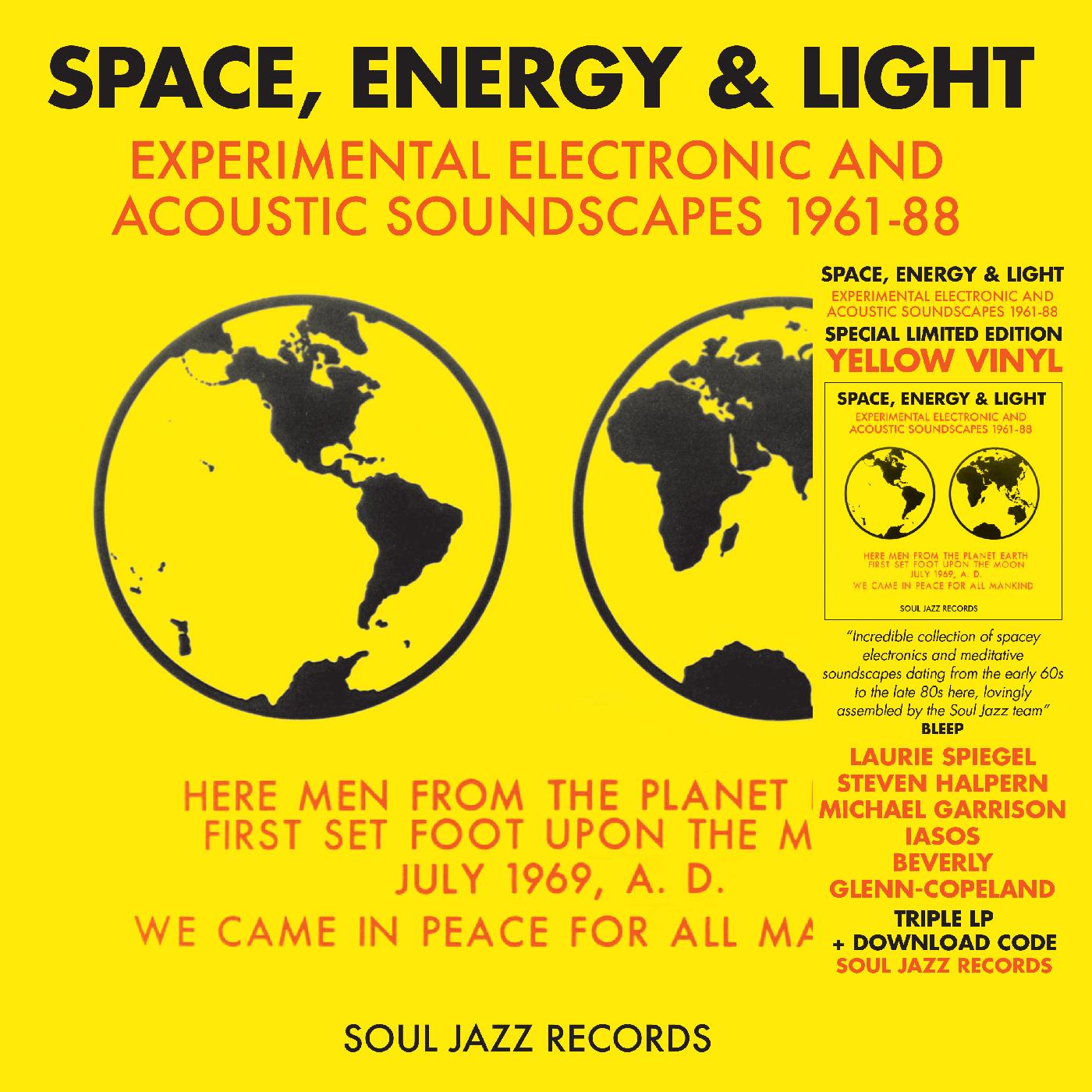 Soul Jazz Records Presents | Space, Energy & Light: Experimental Electronic And Acoustic Soundscapes 1961-88 (YELLOW VINYL) - Vinyl