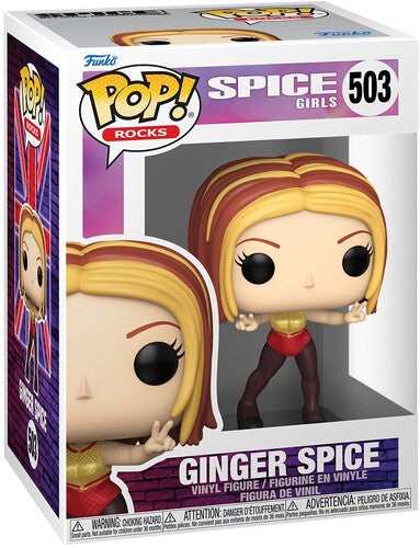 Spice Girls | Funko POP! Rocks: Spice Girls - Ginger Spice (Wannabe) (Vinyl Figure, Collectible) - Action Figure