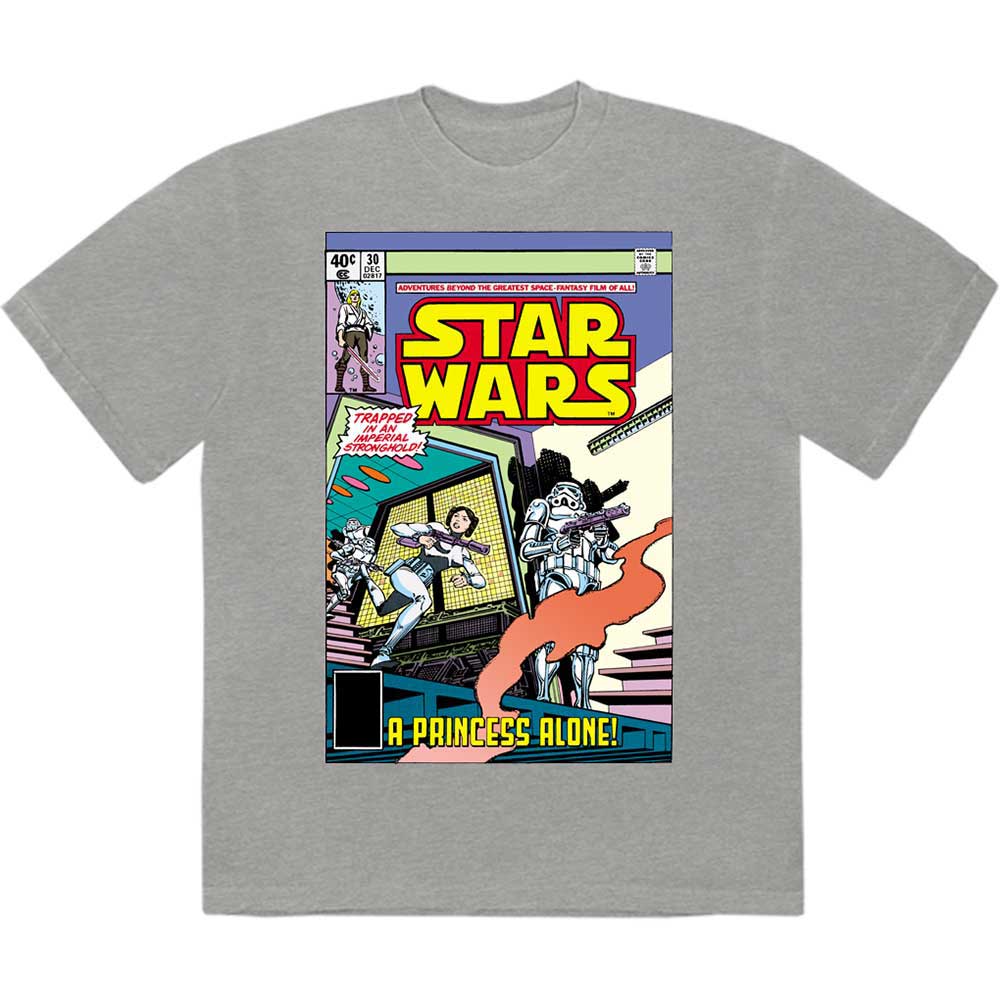 Star Wars | A Princess Alone Comic Cover - T-Shirt Grey