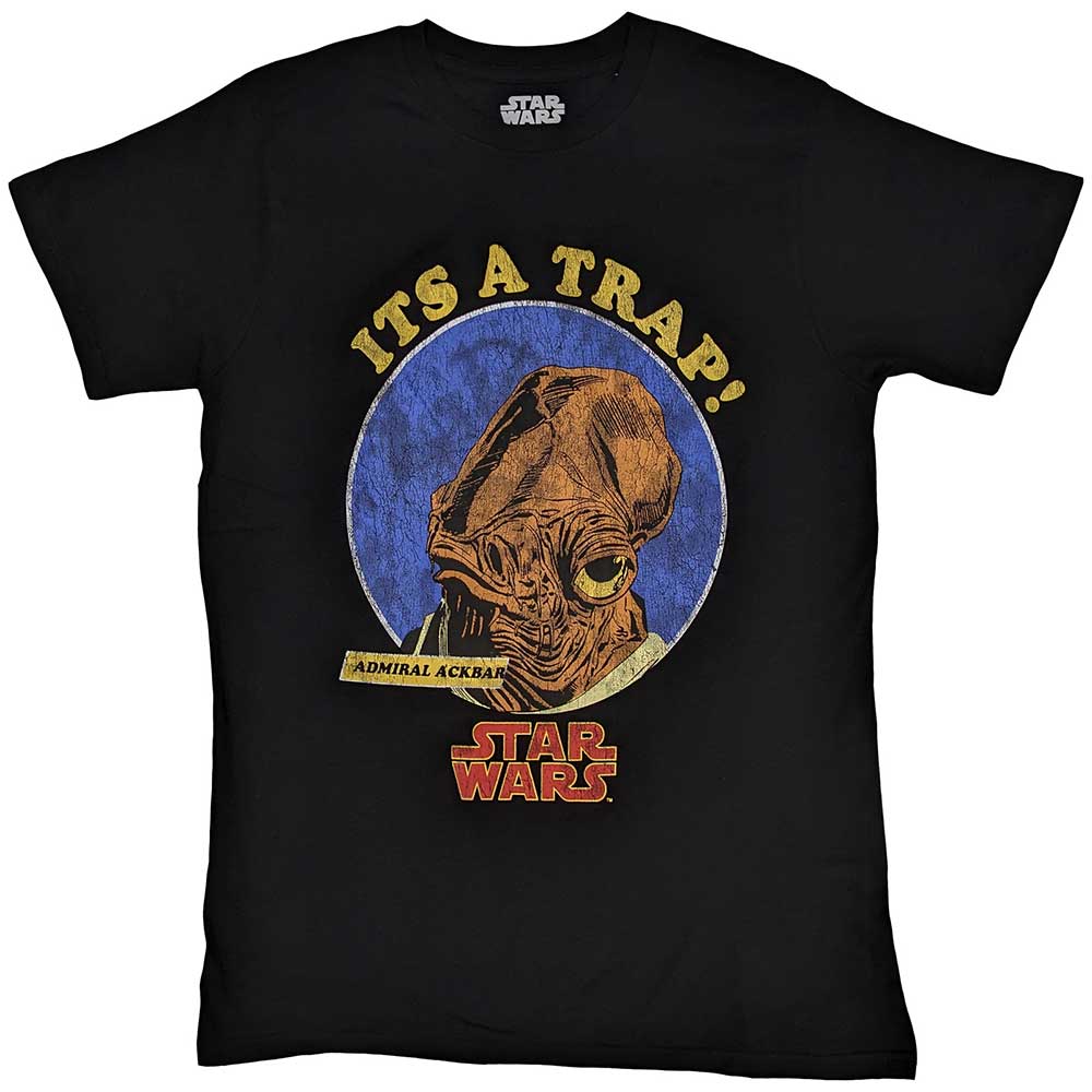 Star Wars | Ackbar It's A Trap - T-Shirt Black
