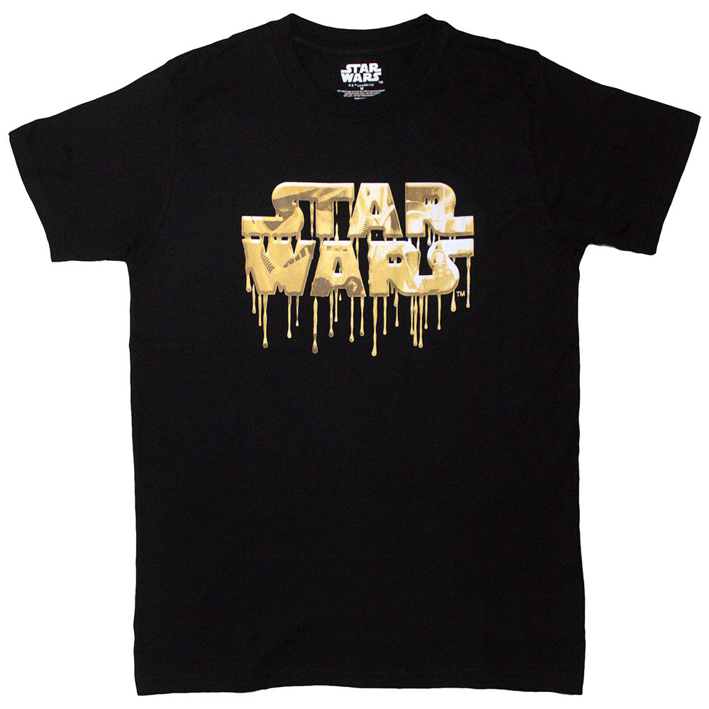 Star Wars | Gold Drip Logo - Black