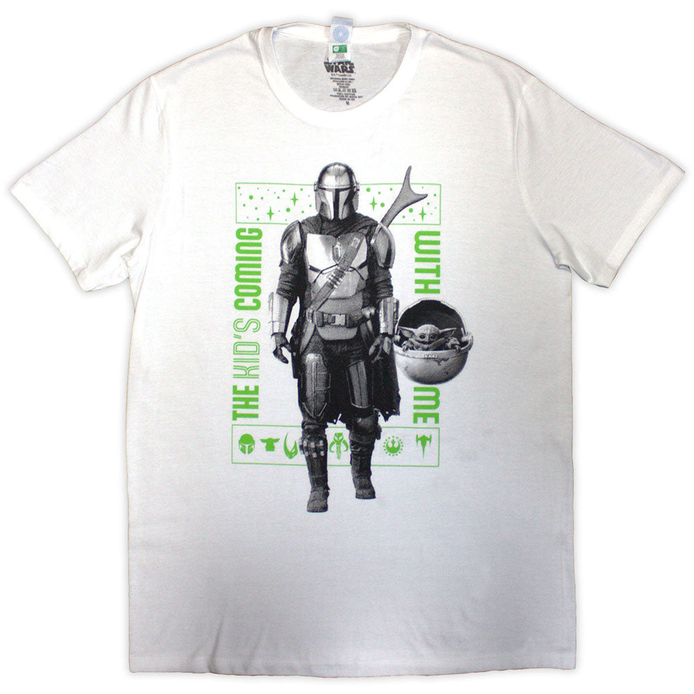 Star Wars | The Mandalorian Kid's Coming With Me - White