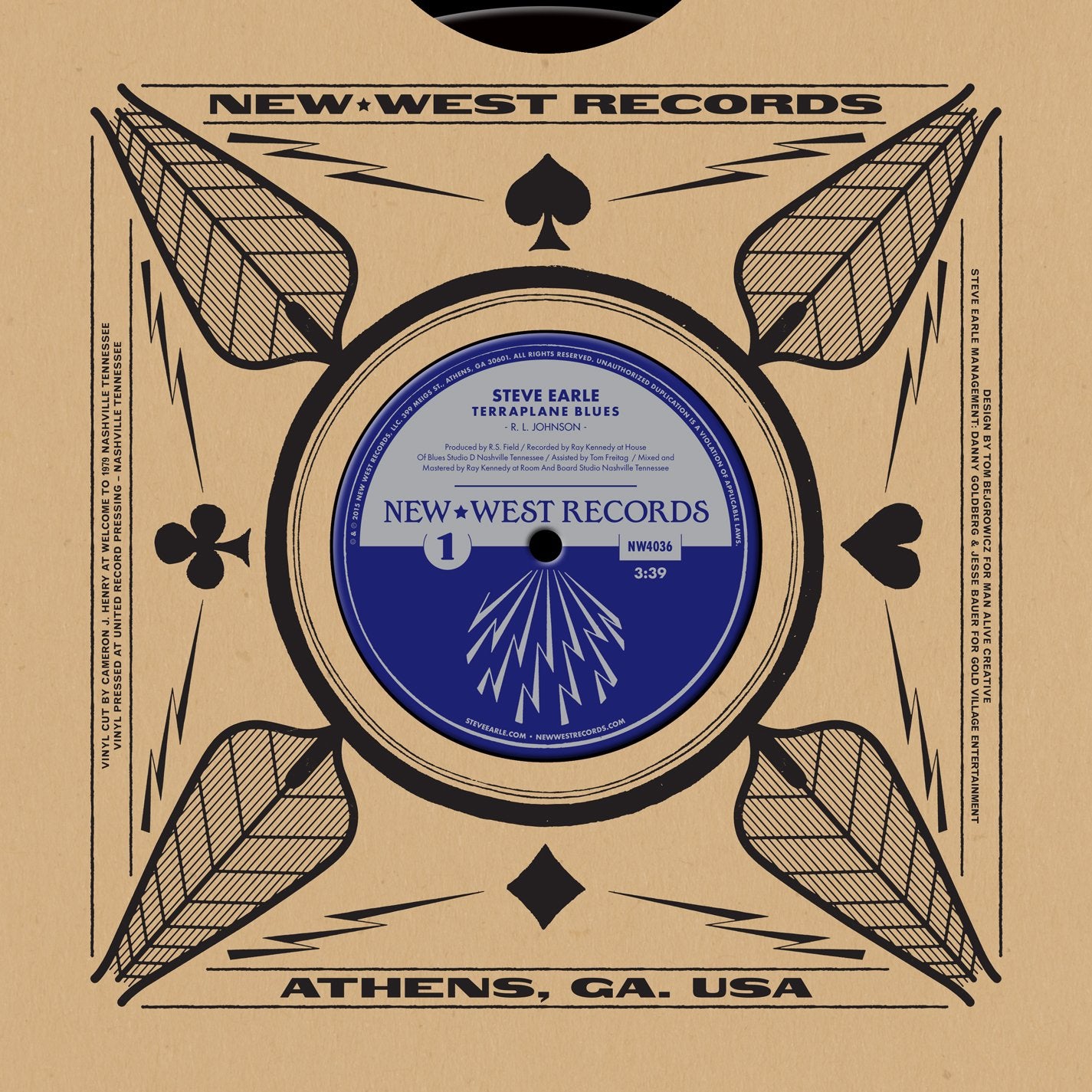 Steve / Johnson Earle | Terraplane Blues - 10" - Vinyl