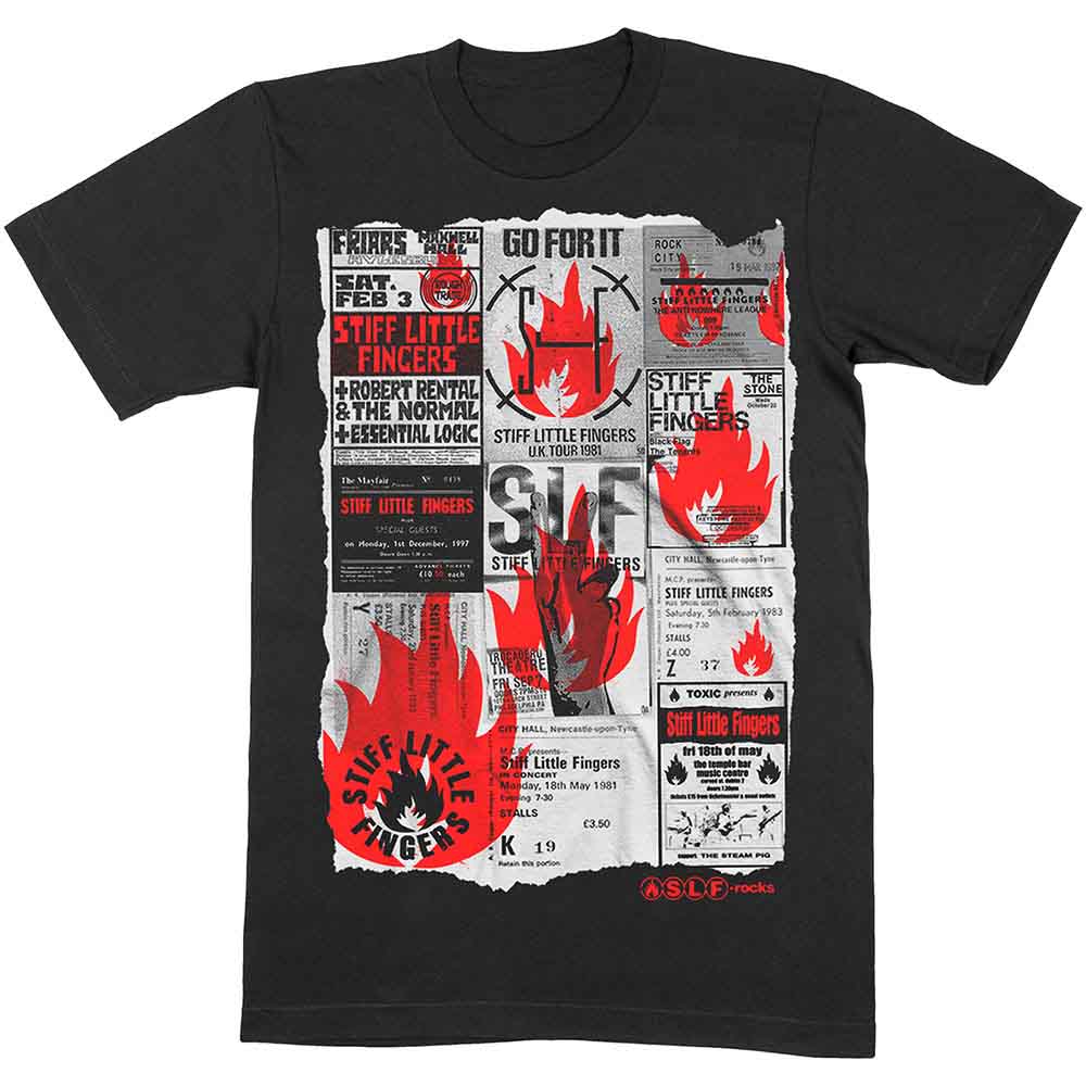 Stiff Little Fingers | Flyer - T-Shirt Black