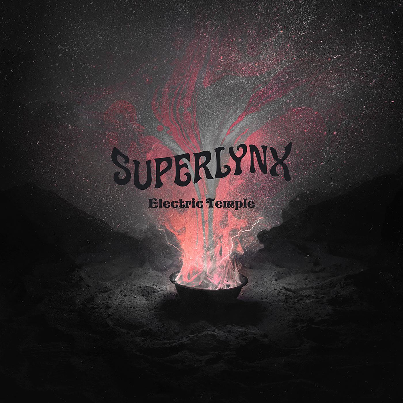 Superlynx | Electric Temple (BLACK WITH WHITE SPLATTER VINYL) - Vinyl