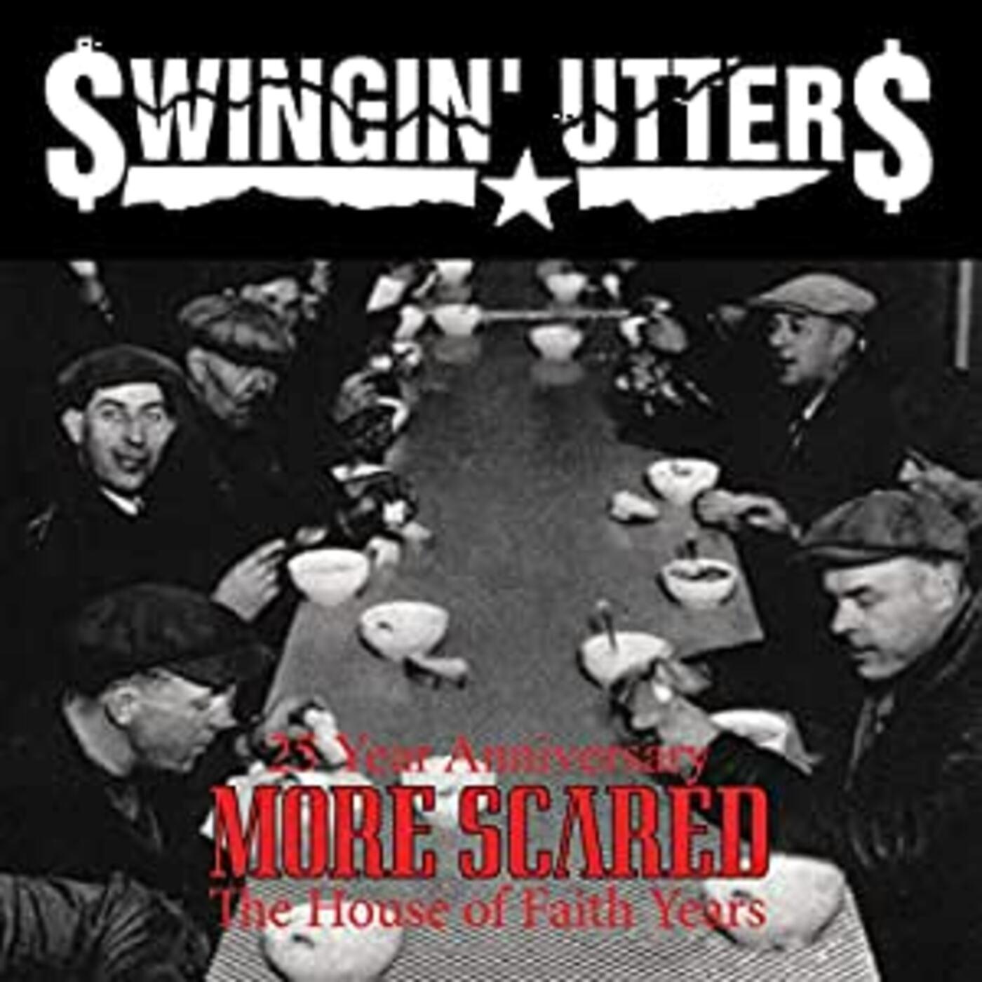 Swingin' Utters | More Scared (BLACK & WHITE VINYL) - Vinyl