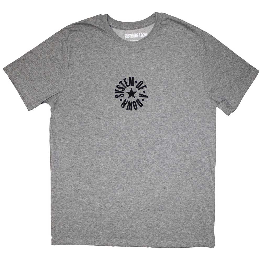 System Of A Down | Mini Circle Logo - Grey