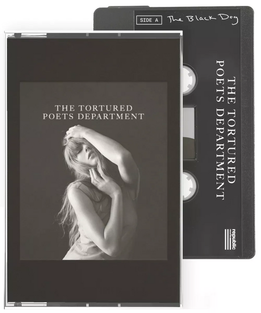 Taylor Swift | THE TORTURED POETS DEPARTMENT (THE BLACK DOG COVER) (BLACK JEWEL CASE) (CASSETTE) - Cassette