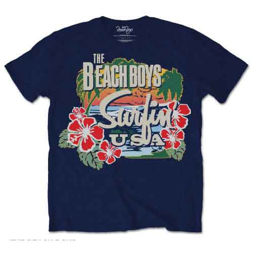 The Beach Boys | Surfin USA Tropical - T-Shirt Blue
