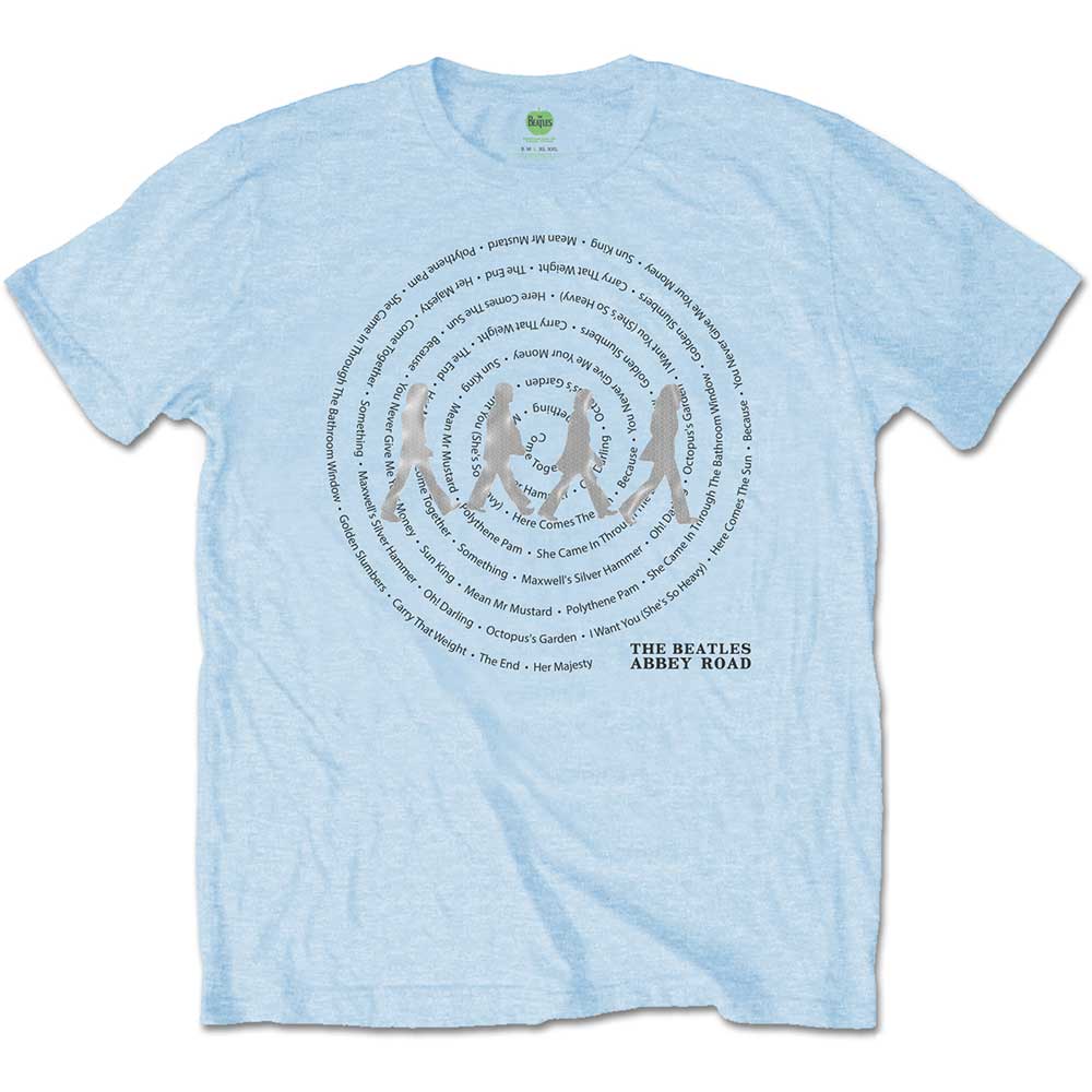 The Beatles | Abbey Road Songs Swirl - T-Shirt Blue