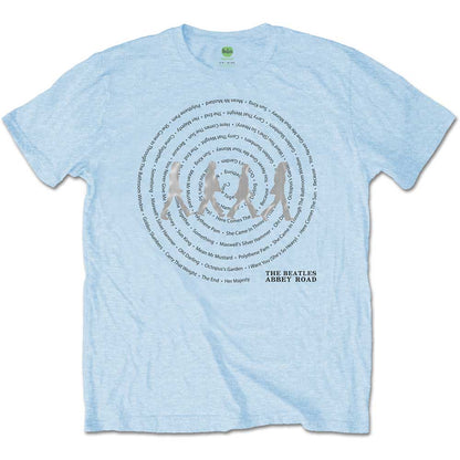 The Beatles | Abbey Road Songs Swirl - T-Shirt Blue