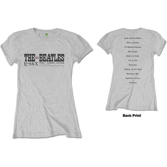The Beatles | Budokan Set List - T-Shirt Grey