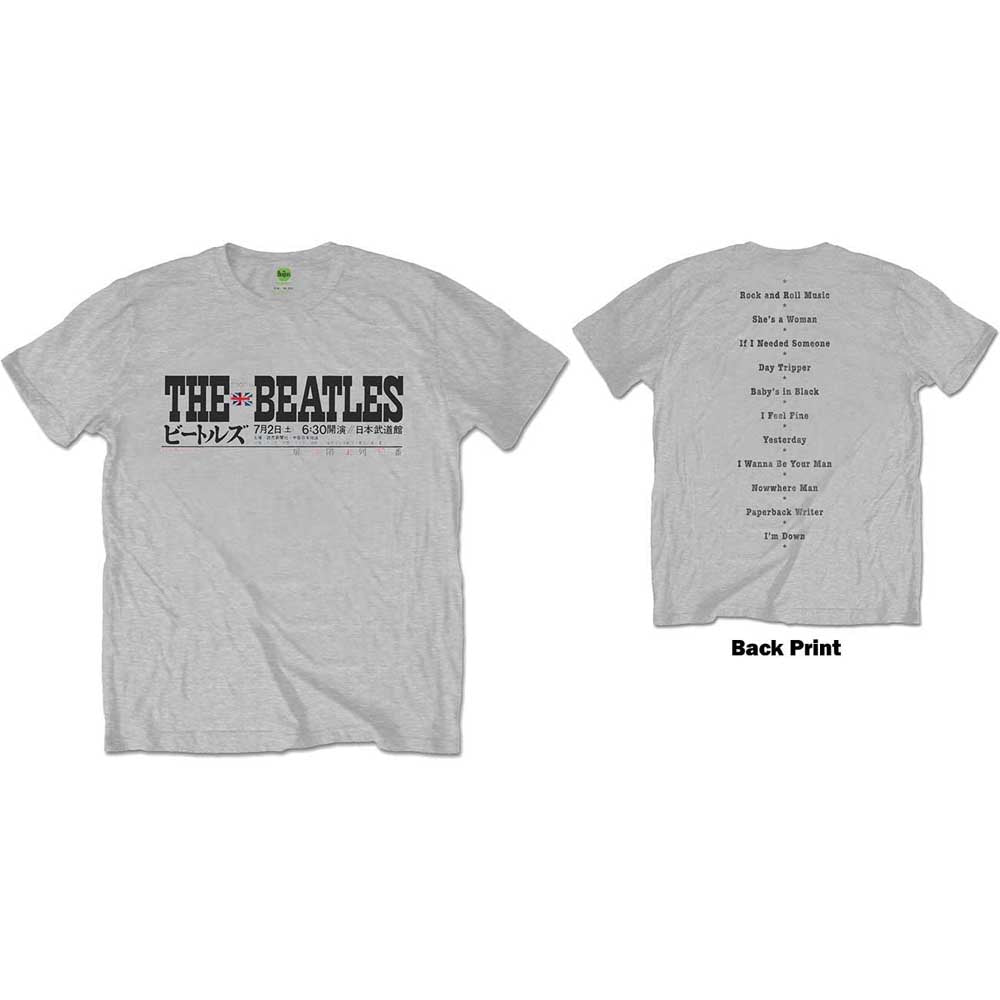 The Beatles | Budokan Set List - T-Shirt Grey