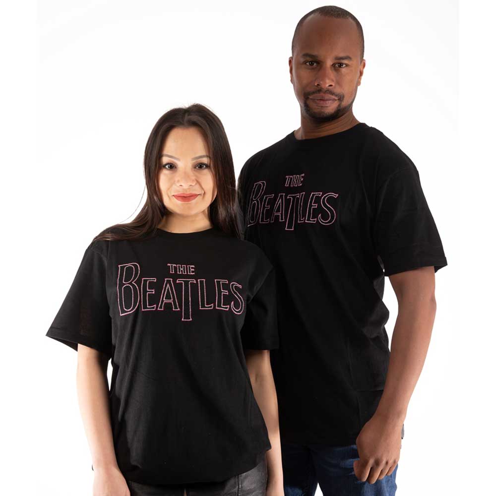 The Beatles | Drop T Logo - T-Shirt Black