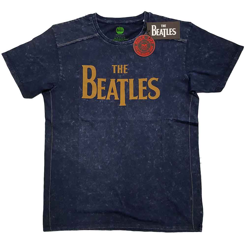 The Beatles | Drop T Logo - T-Shirt Blue