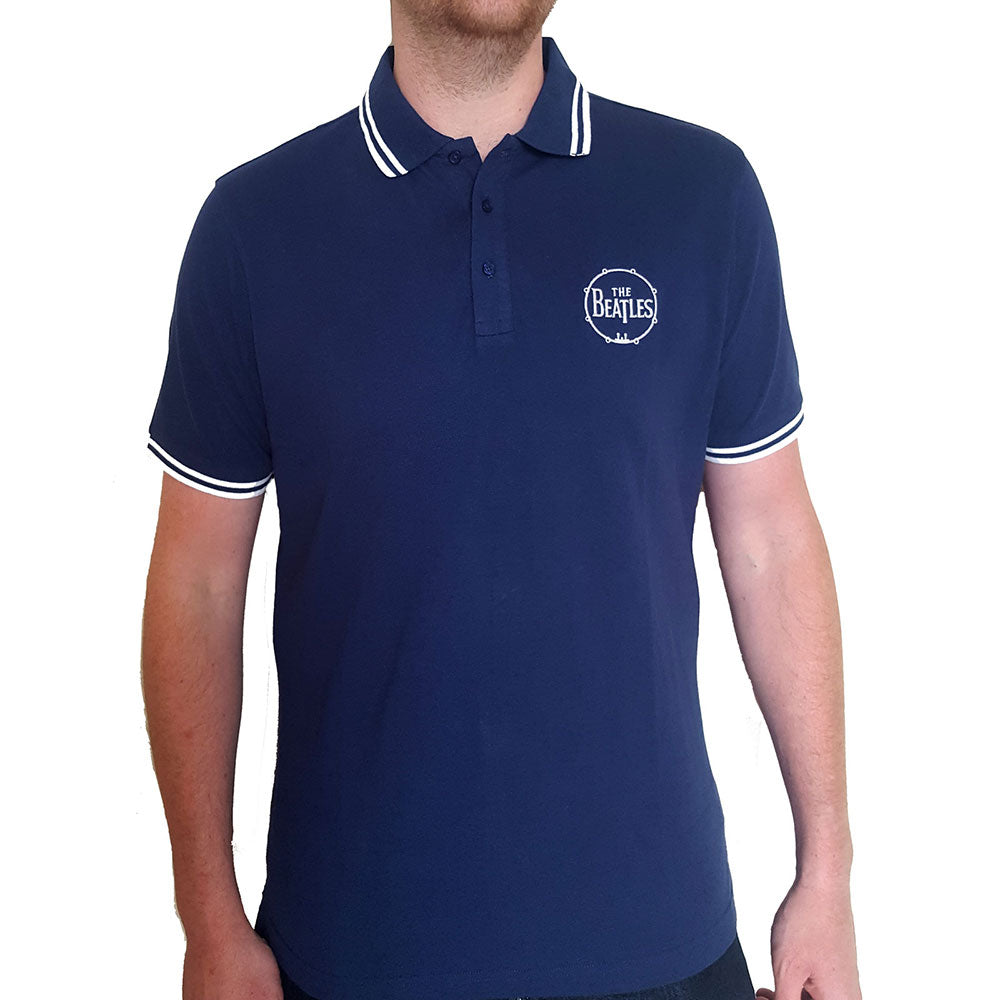The Beatles | Drum Logo - T-Shirt Blue