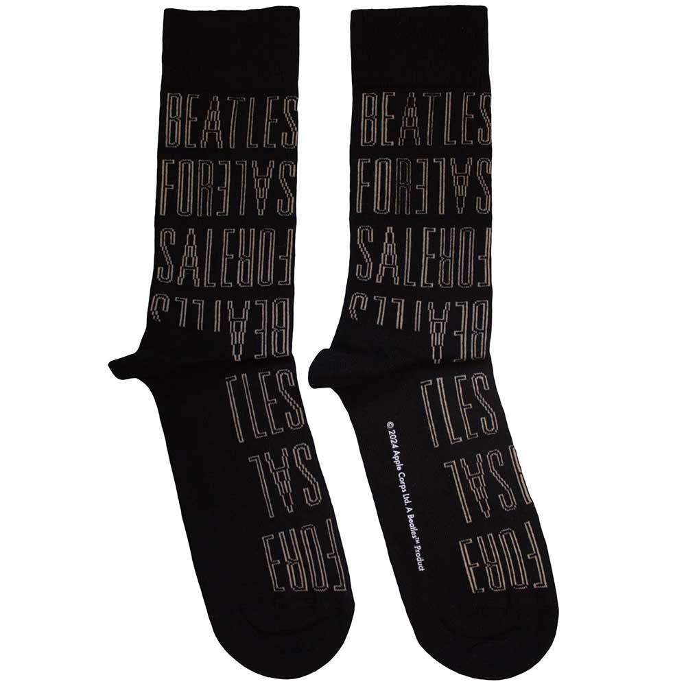 The Beatles | For Sale Text Outlines Repeat - Black