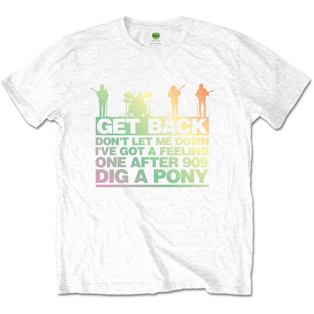 The Beatles | Get Back Gradient - T-Shirt White