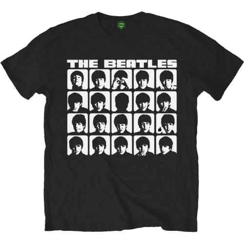 The Beatles | Hard Days Night Faces Mono - T-Shirt Black