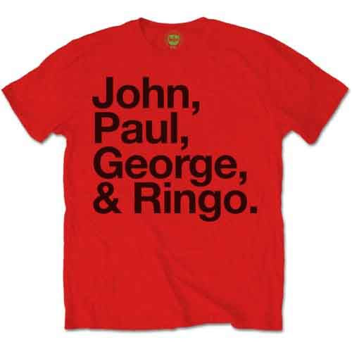 The Beatles | John, Paul, George & Ringo - T-Shirt Red