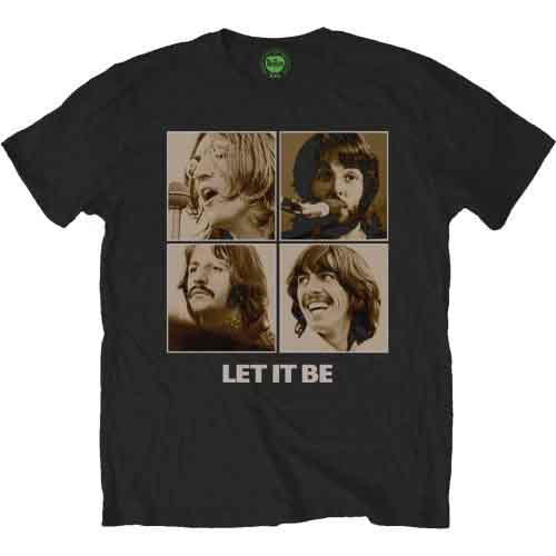 The Beatles | Let It Be Sepia - T-Shirt Black