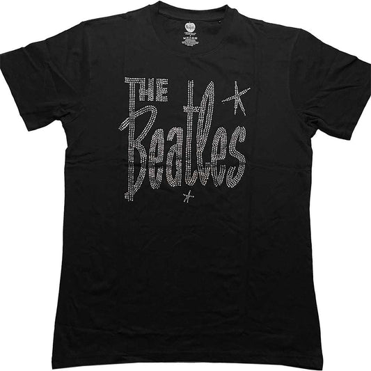 The Beatles | Retro Logo - T-Shirt Black