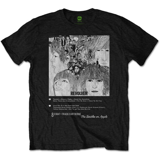 The Beatles | Revolver 8 Track - T-Shirt Black