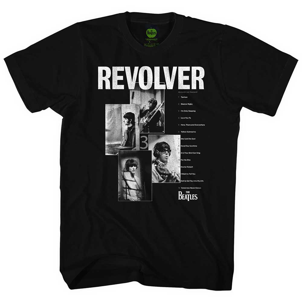 The Beatles | Revolver Tracklist - T-Shirt Black