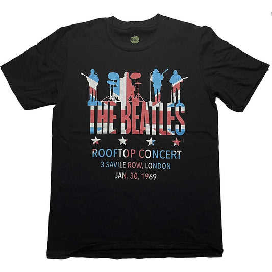 The Beatles | Rooftop Flag - T-Shirt Black