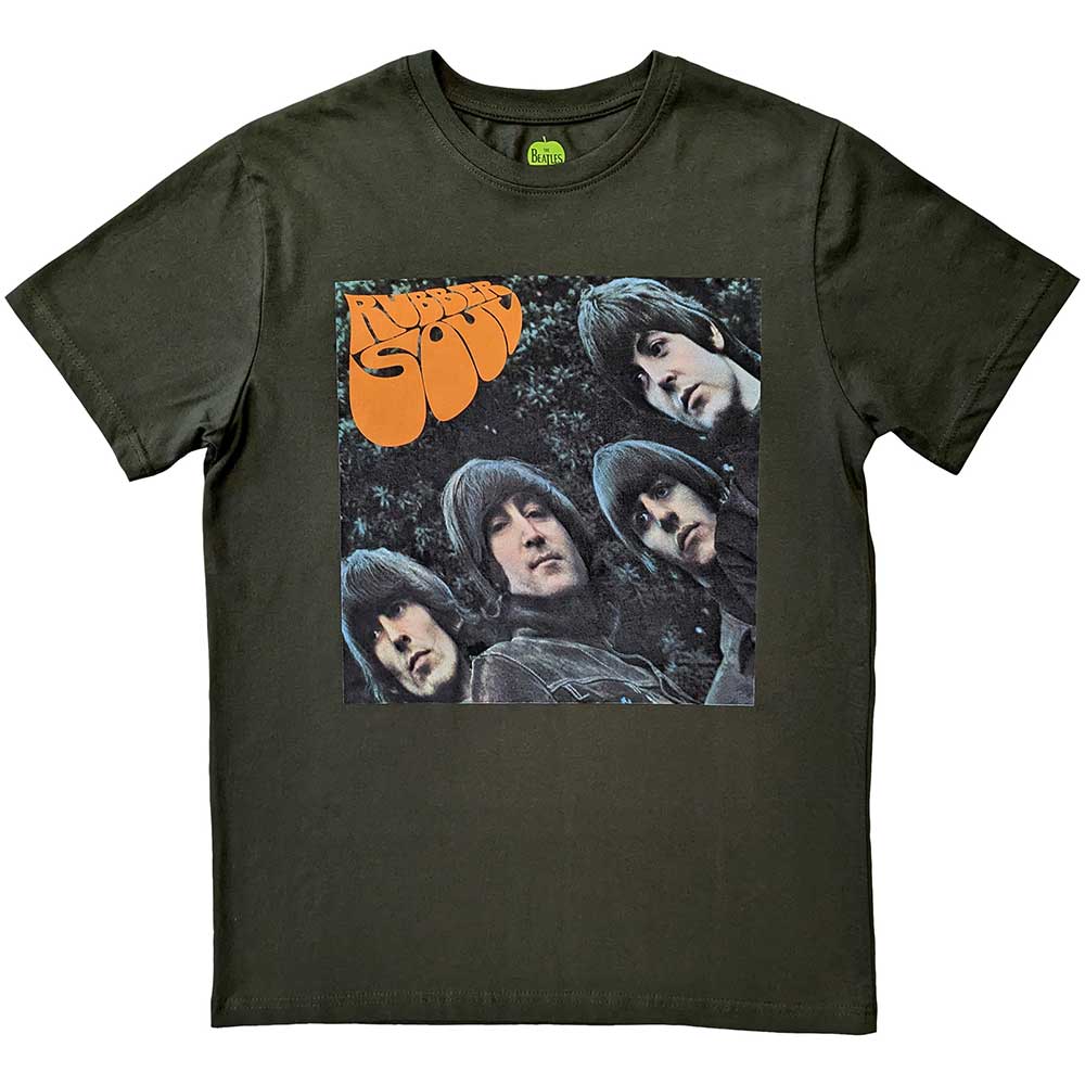 The Beatles | Rubber Soul Album Cover - T-Shirt Green