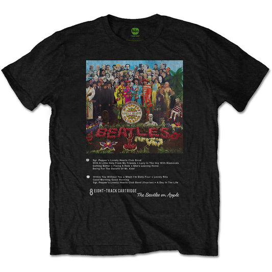 The Beatles | Sgt Pepper 8 Track - T-Shirt Black
