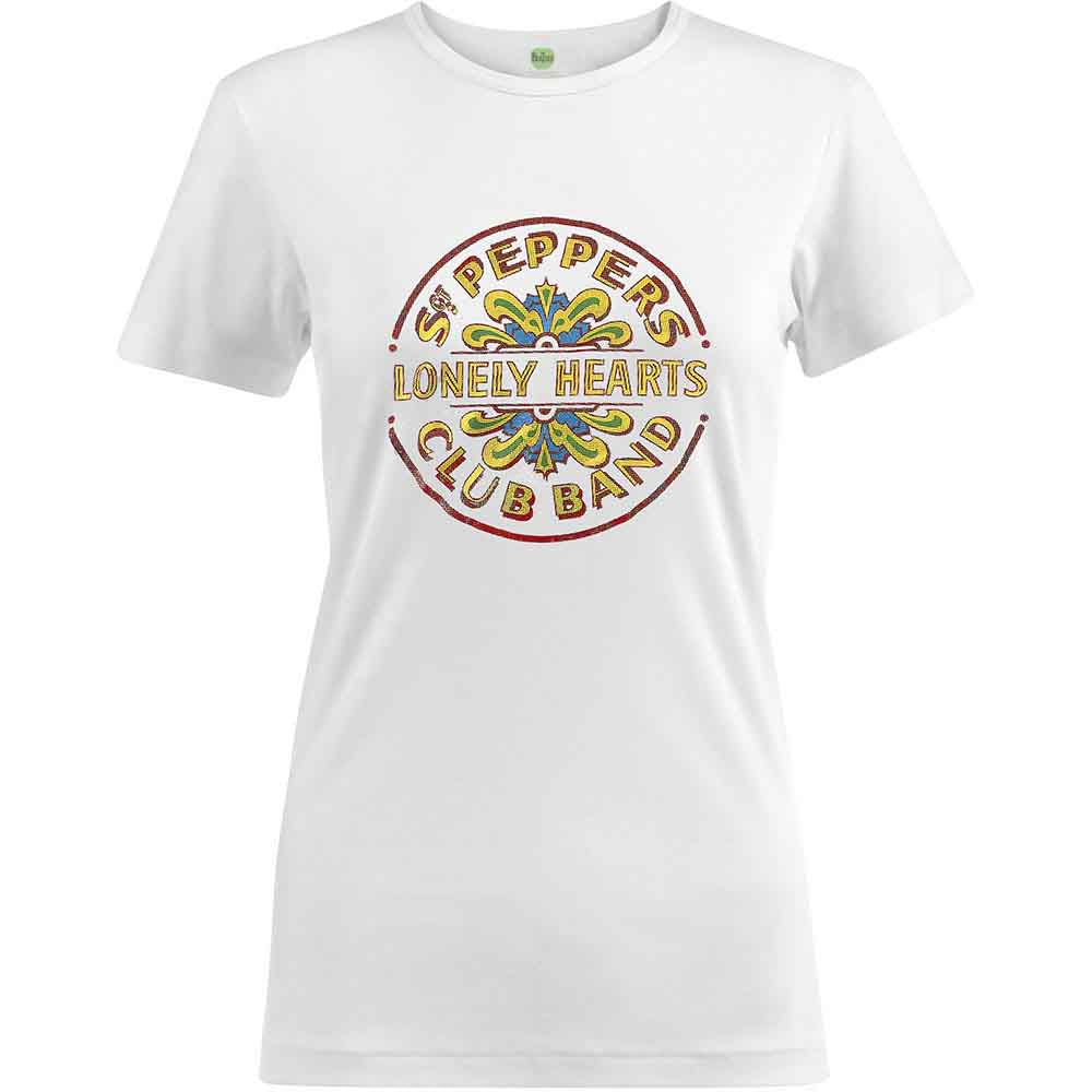 The Beatles | Sgt Pepper Drum Colour - T-Shirt White