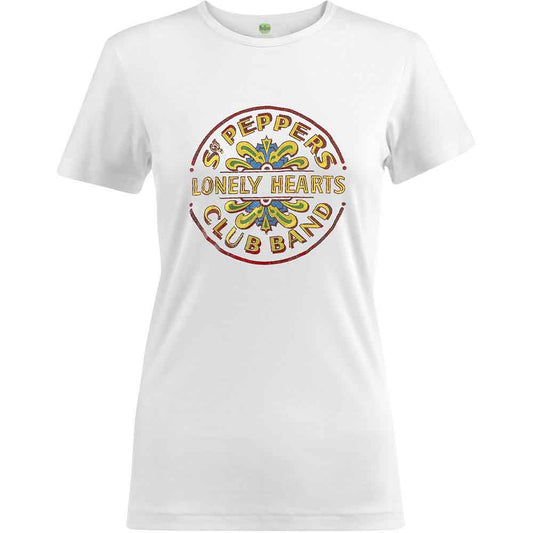The Beatles | Sgt Pepper Drum Colour - T-Shirt White