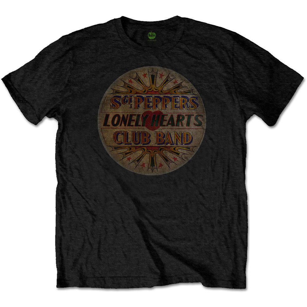 The Beatles | Vintage Drum Head - T-Shirt Black