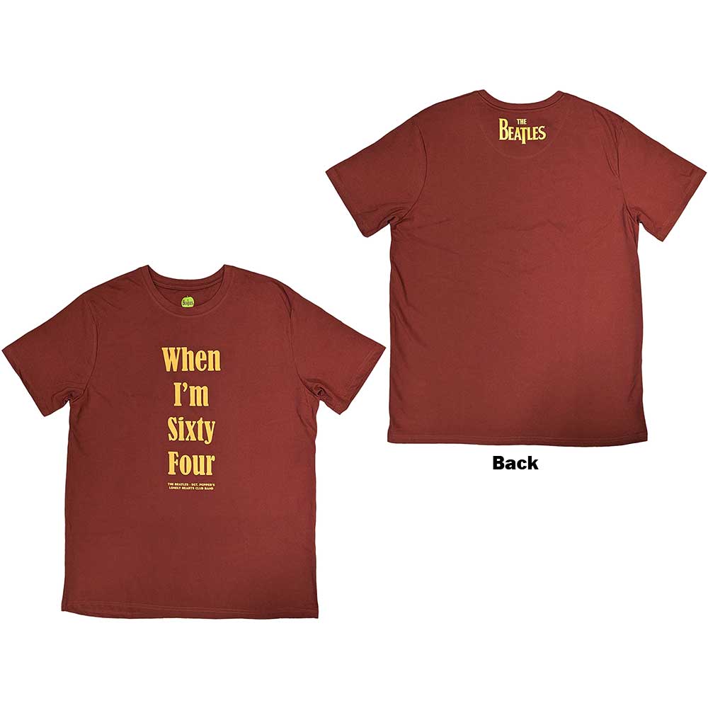The Beatles | When I'm Sixty Four - T-Shirt Red
