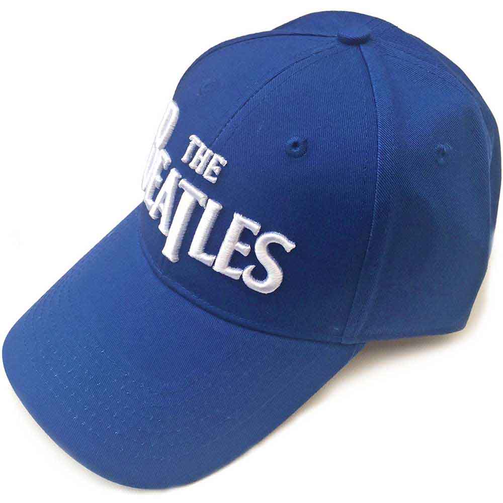 The Beatles | White Drop T Logo - Hat Blue