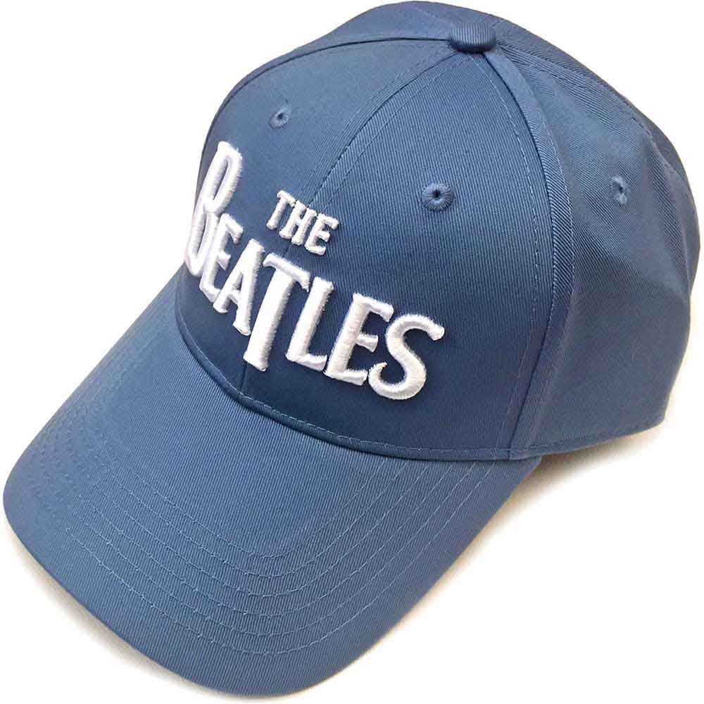 The Beatles | White Drop T Logo - Hat Blue