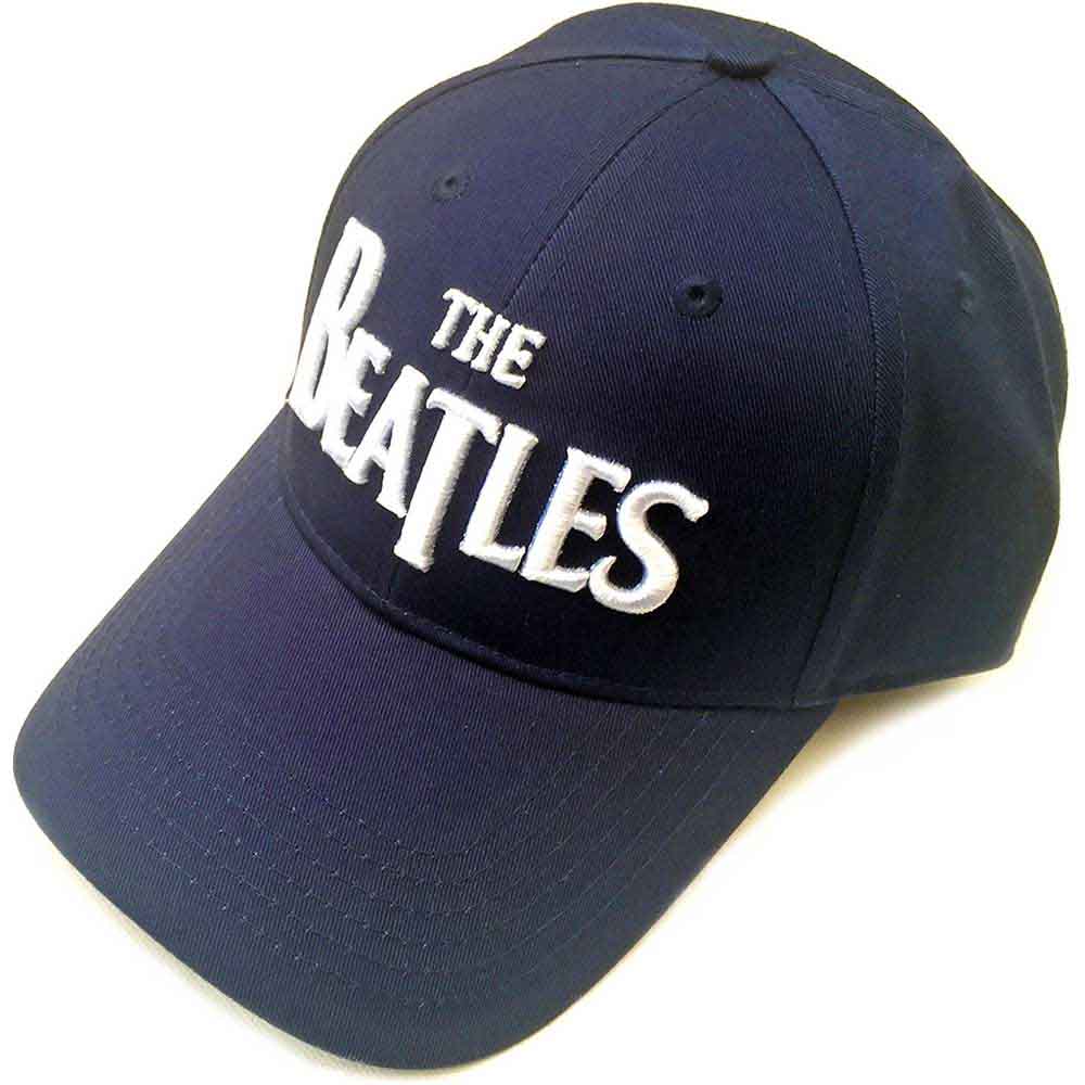 The Beatles | White Drop T Logo - Hat Blue