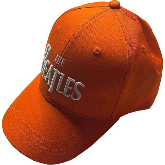 The Beatles | White Drop T Logo - Hat Orange