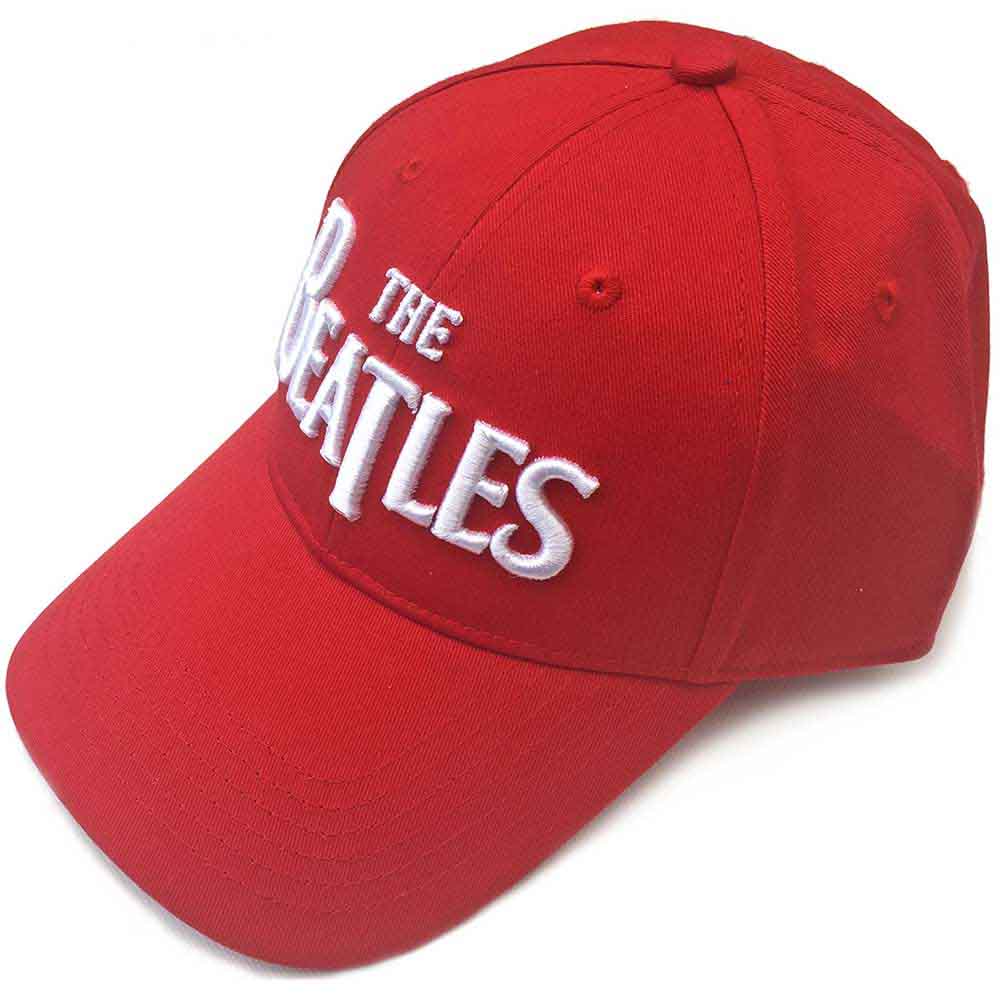 The Beatles | White Drop T Logo - Hat Red