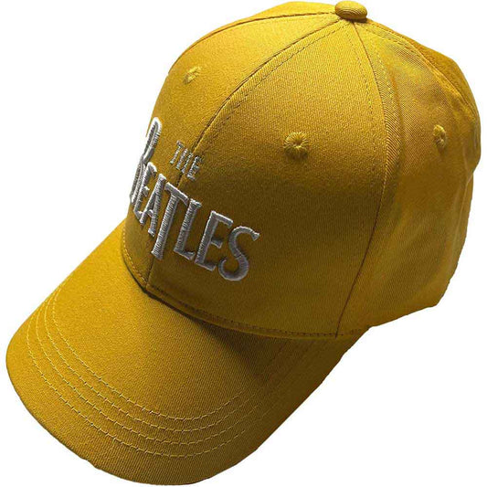 The Beatles | White Drop T Logo - Hat Yellow