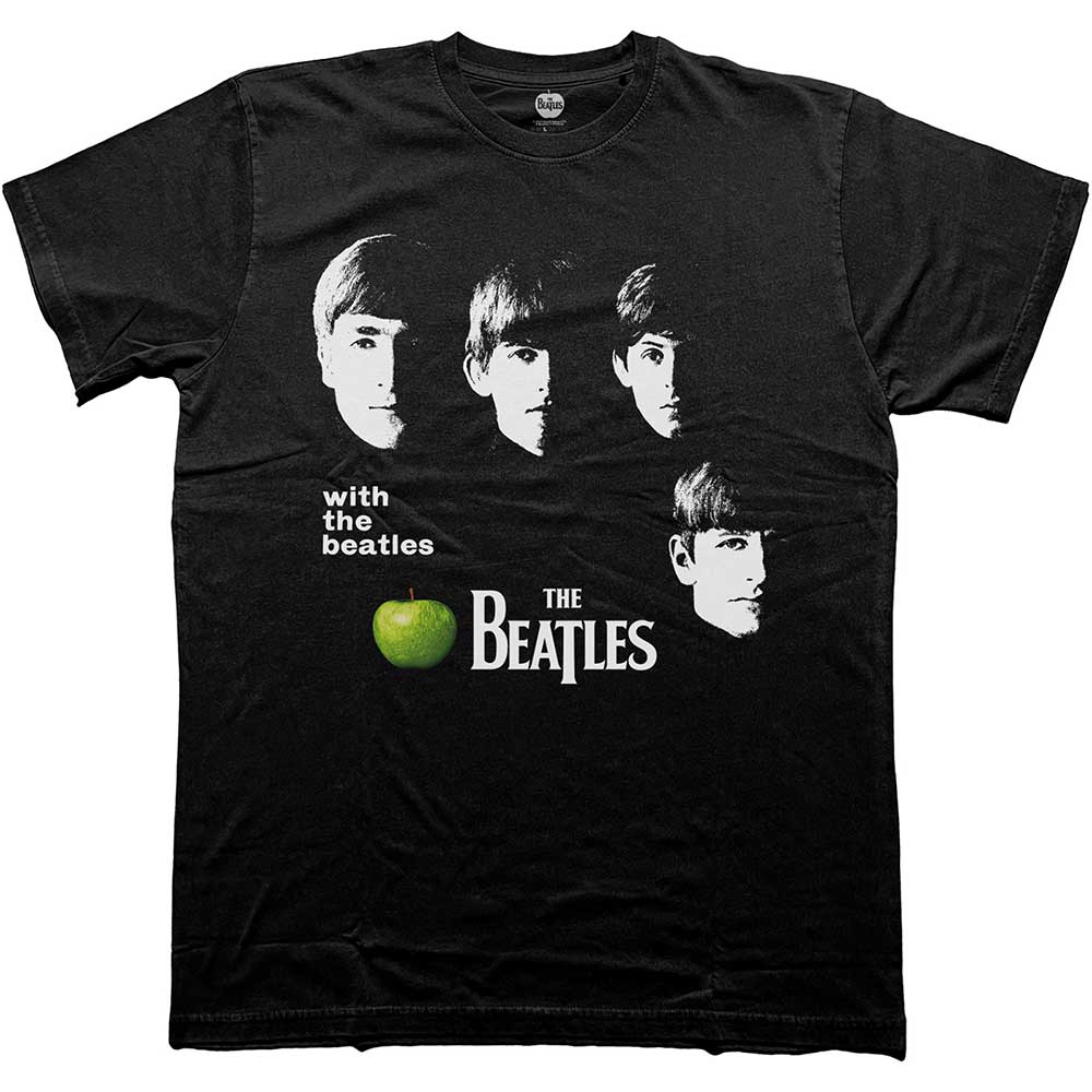 The Beatles | With The Beatles Apple - T-Shirt Black