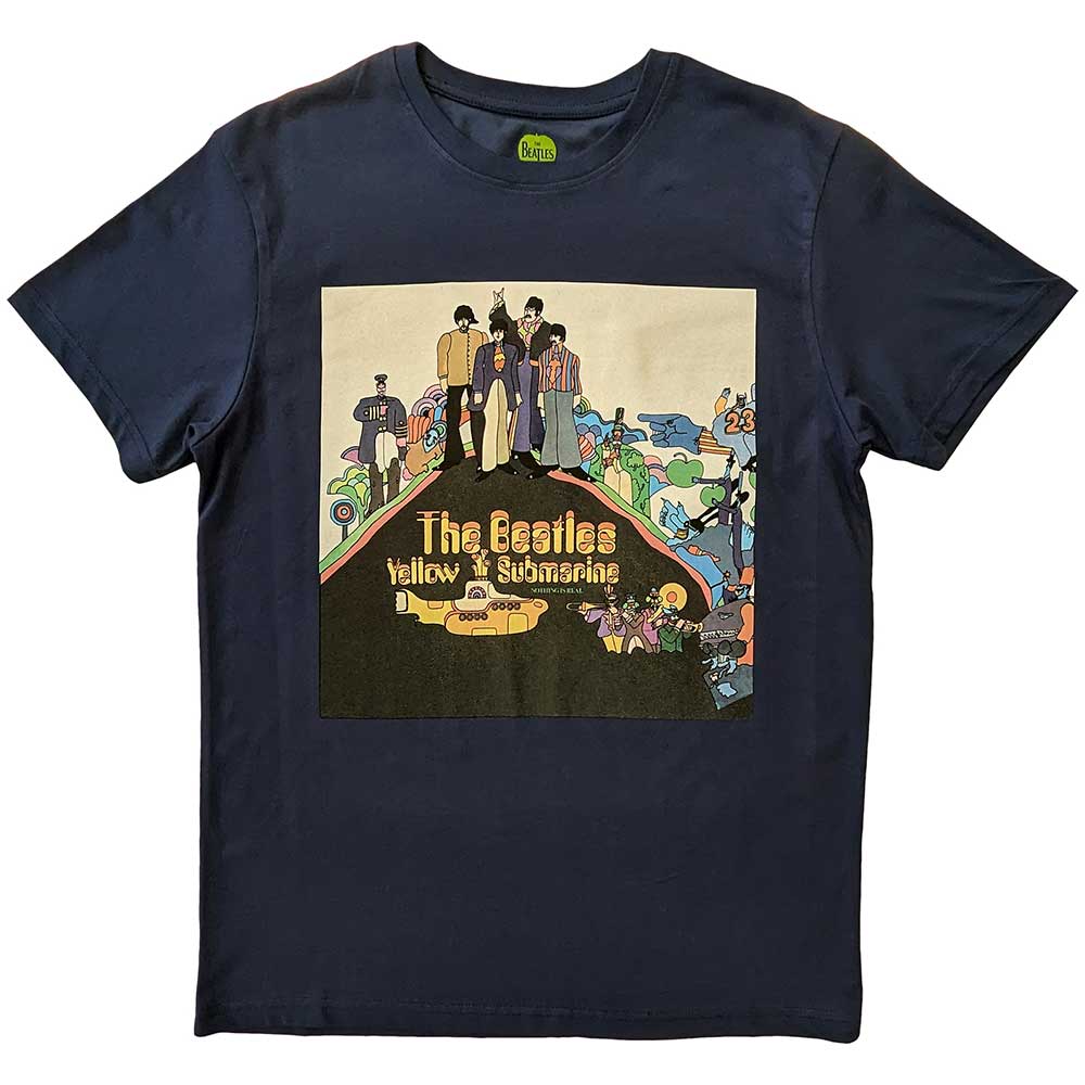 The Beatles | Yellow Submarine Album Cover - T-Shirt Blue
