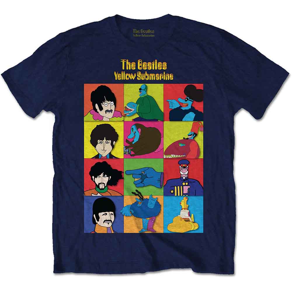 The Beatles | Yellow Submarine Characters - T-Shirt Blue