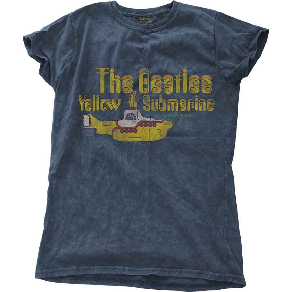 The Beatles | Yellow Submarine Nothing Is Real - T-Shirt Blue