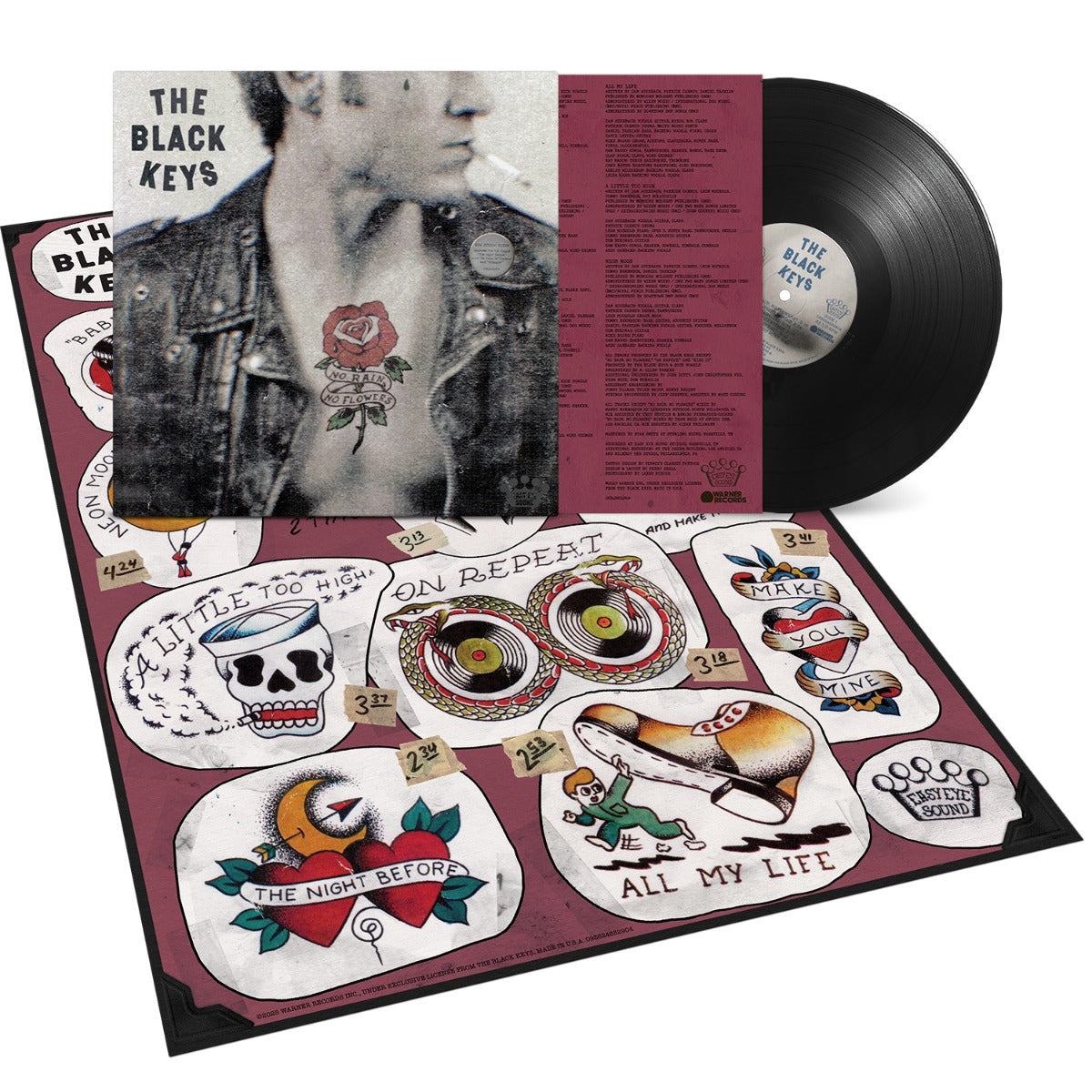 The Black Keys | No Rain, No Flowers ( Black Vinyl w/Poster) - Vinyl